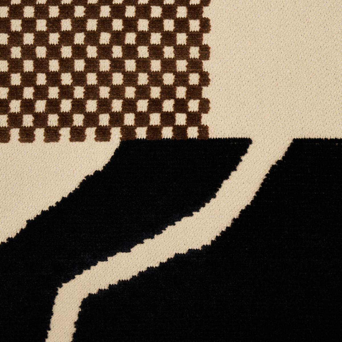 Gustavian Dance Velvet - Chocolate Fabrics | Schumacher