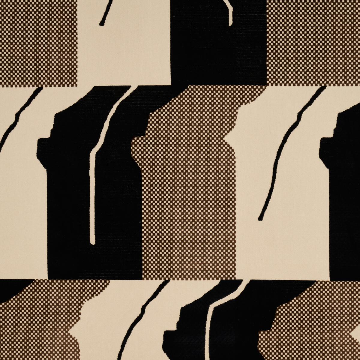 Gustavian Dance Velvet - Chocolate Fabrics | Schumacher