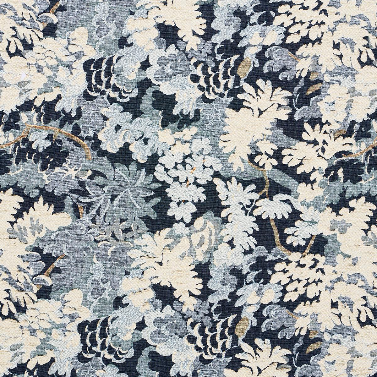 Verdure Tapestry - Blue Fabrics | Schumacher