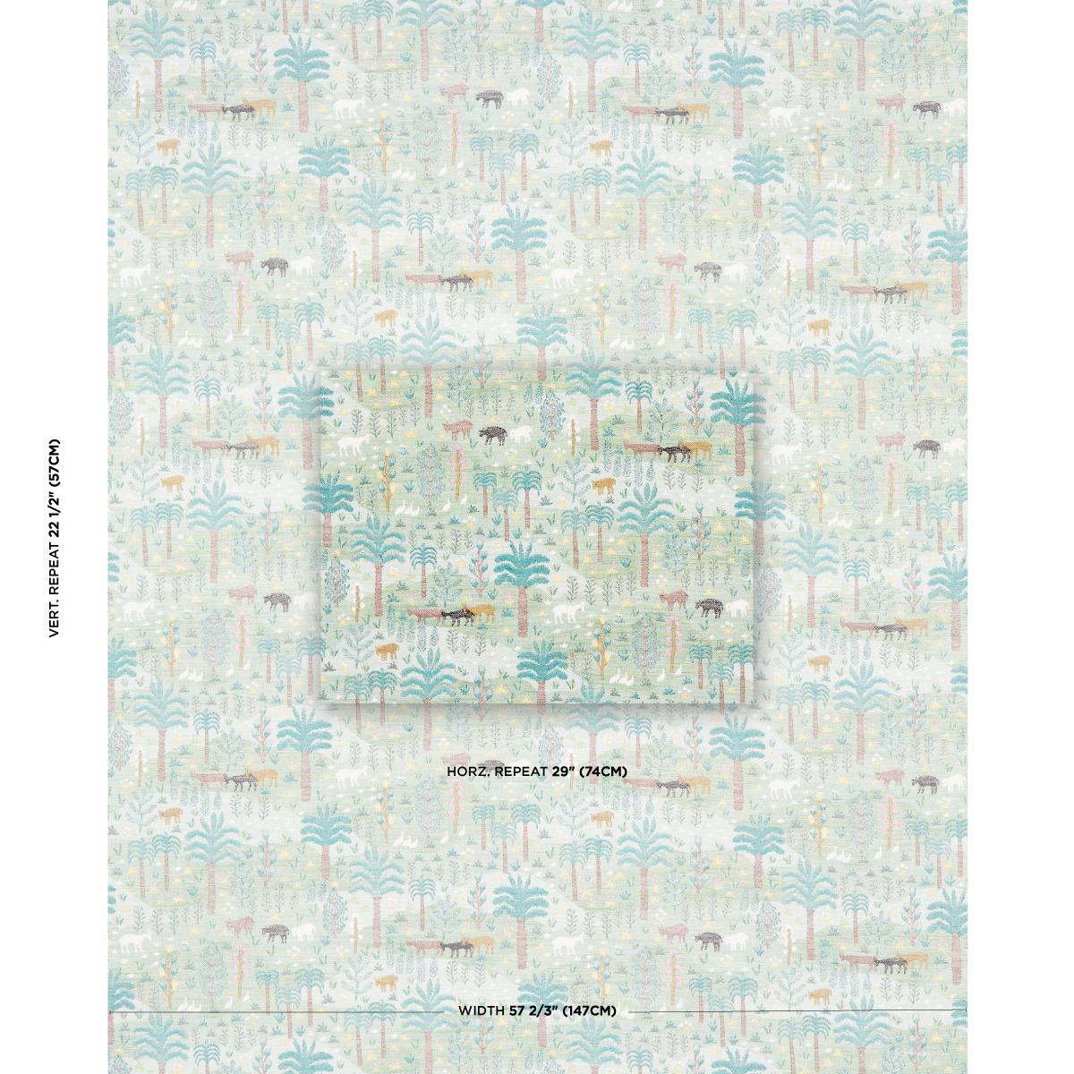 Las Colinas Scenic Tapestry - Green Fabrics | Schumacher