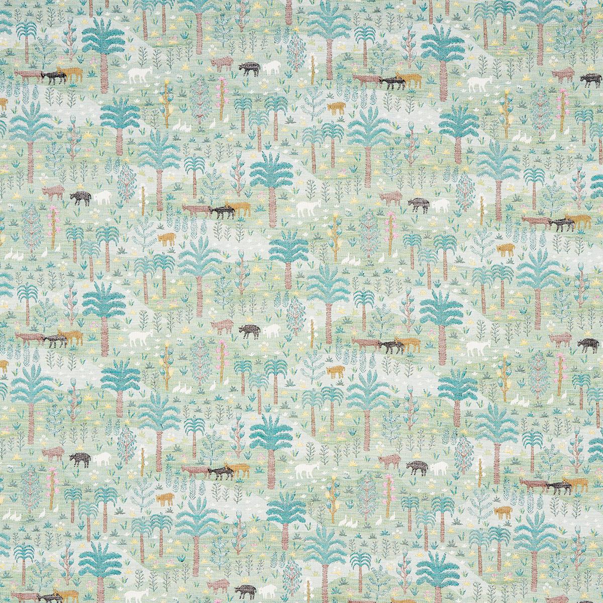 Las Colinas Scenic Tapestry - Green Fabrics | Schumacher
