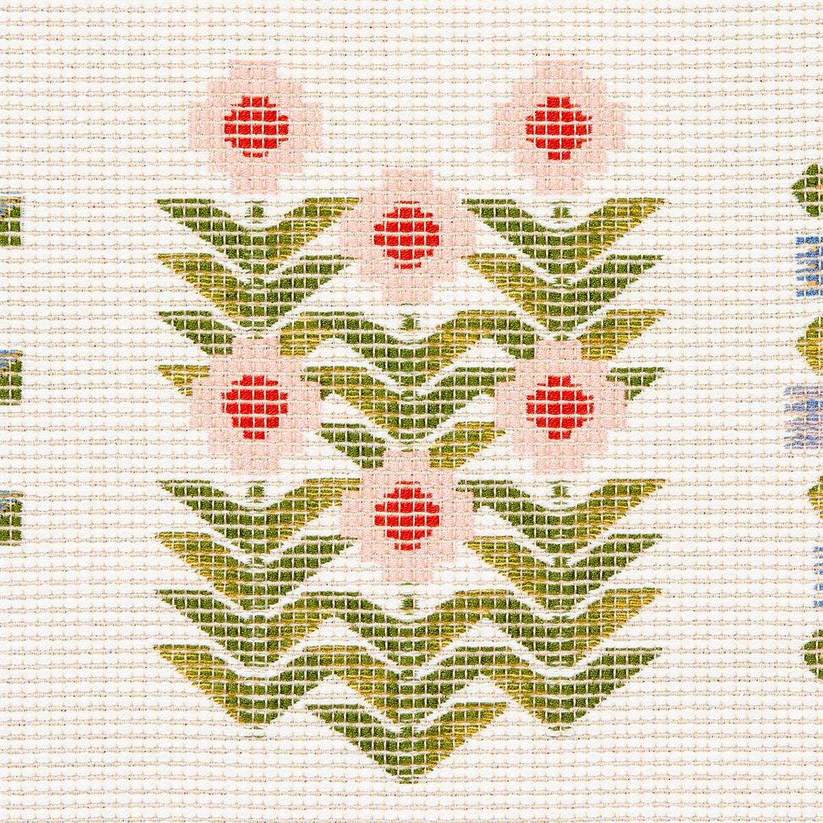 アニカさま Annika Floral Tapestry - Multi On Ivory Fabrics | Schumacher