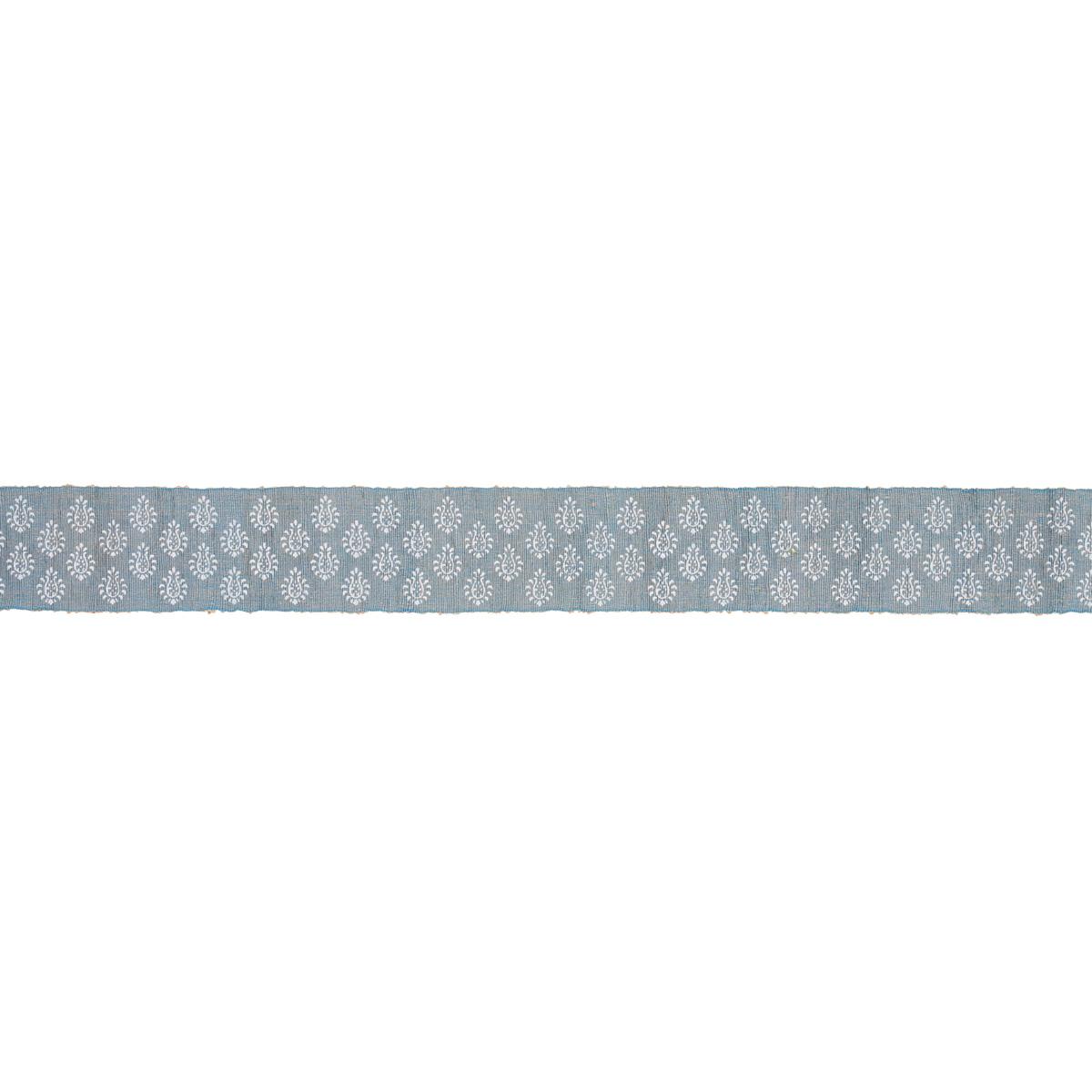 Leila Hand Block Matka Tape - Chambray Trims | Schumacher