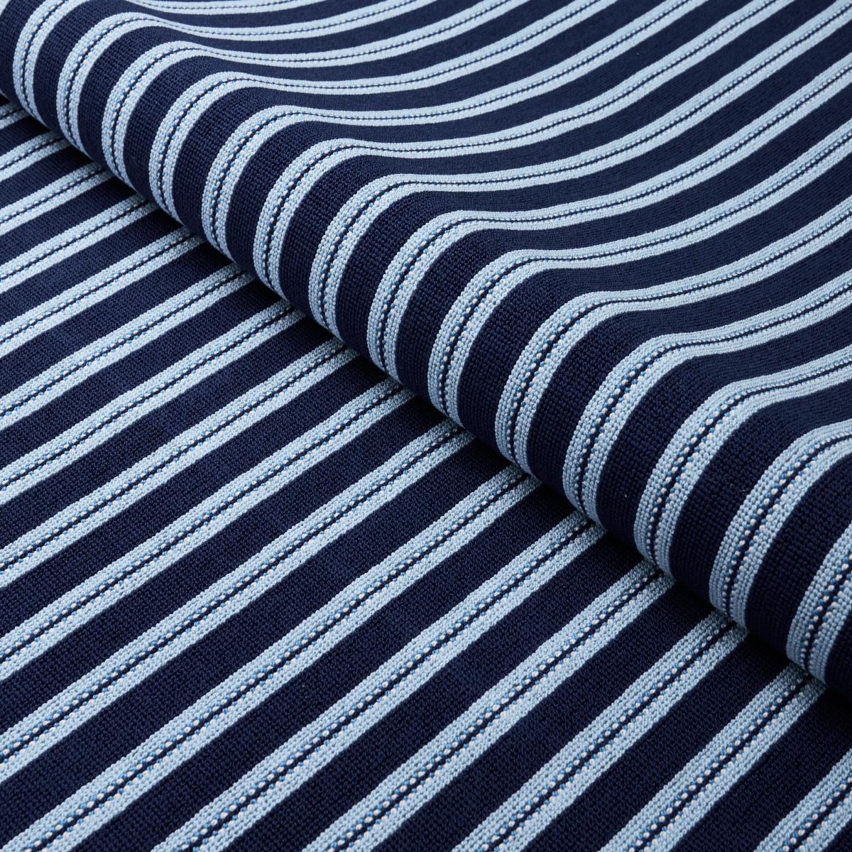 Benson Stripe Épinglé - Navy Fabrics | Schumacher