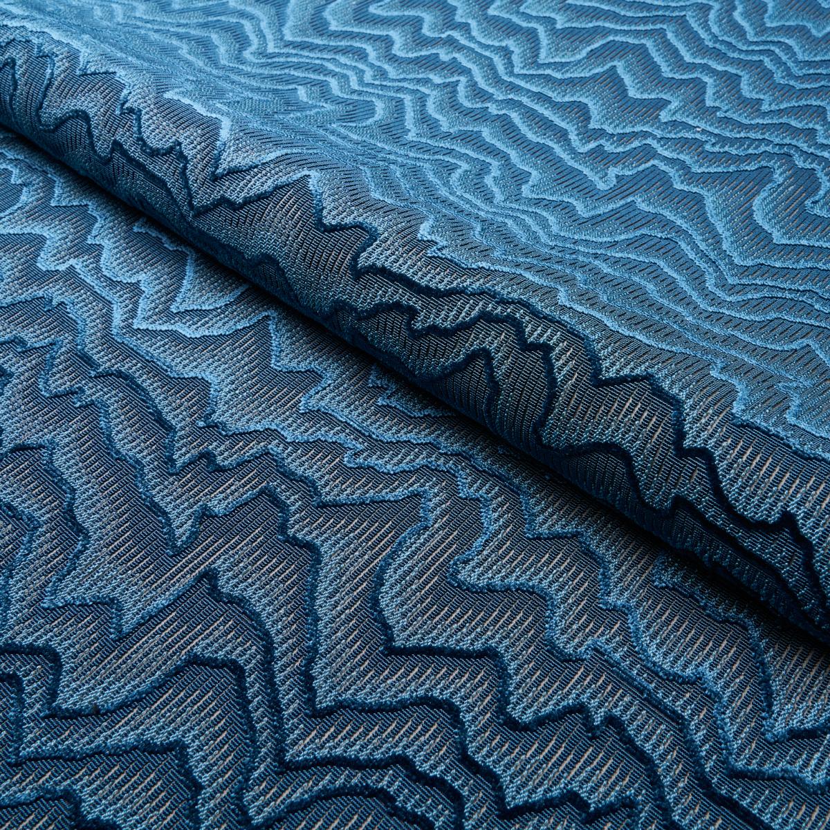 Zambezi Velvet - Slate Blue Fabrics | Schumacher