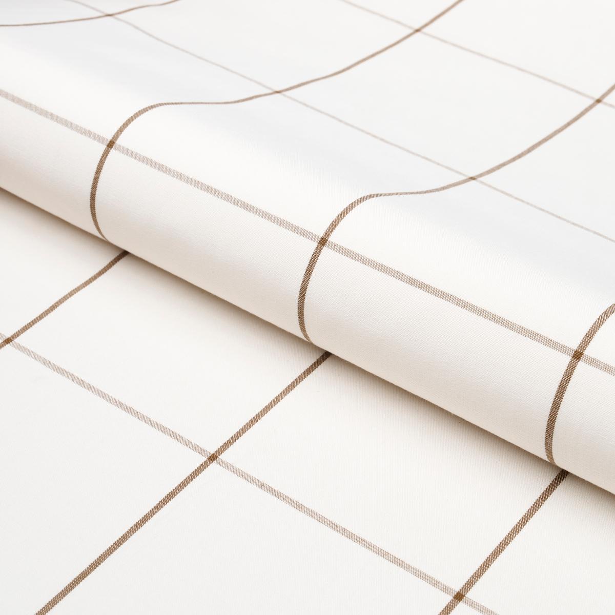 Woodman Check - Berber Brown Fabrics | Schumacher