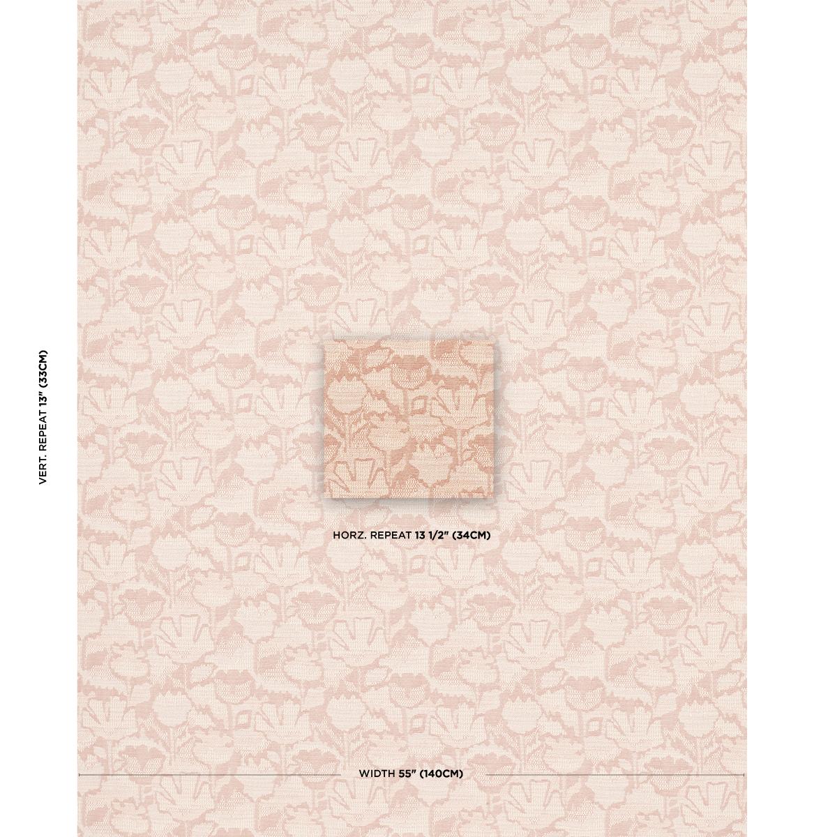 Wild Flower - Brick Fabrics | Schumacher