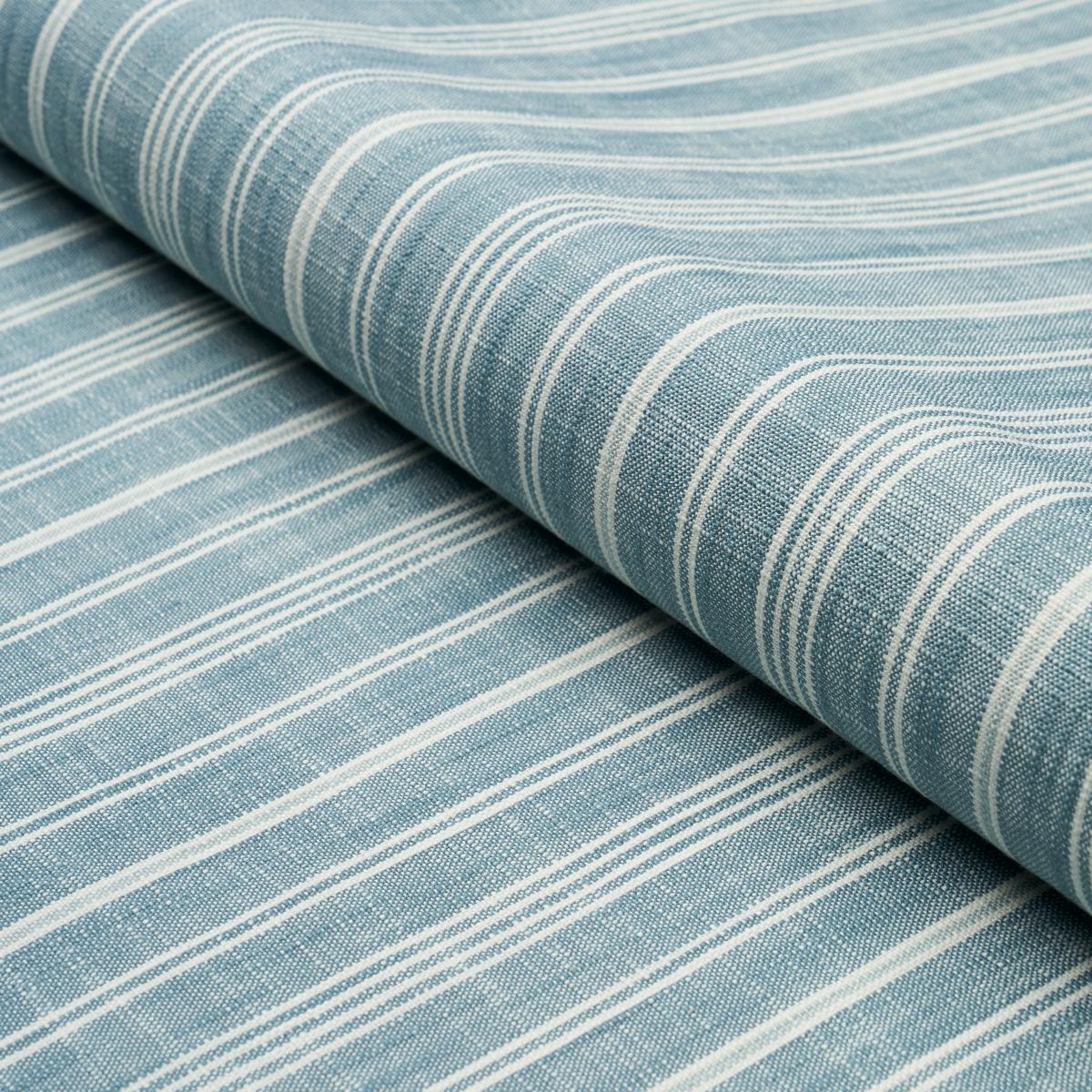 Lucy Stripe - Indigo Fabrics | Schumacher