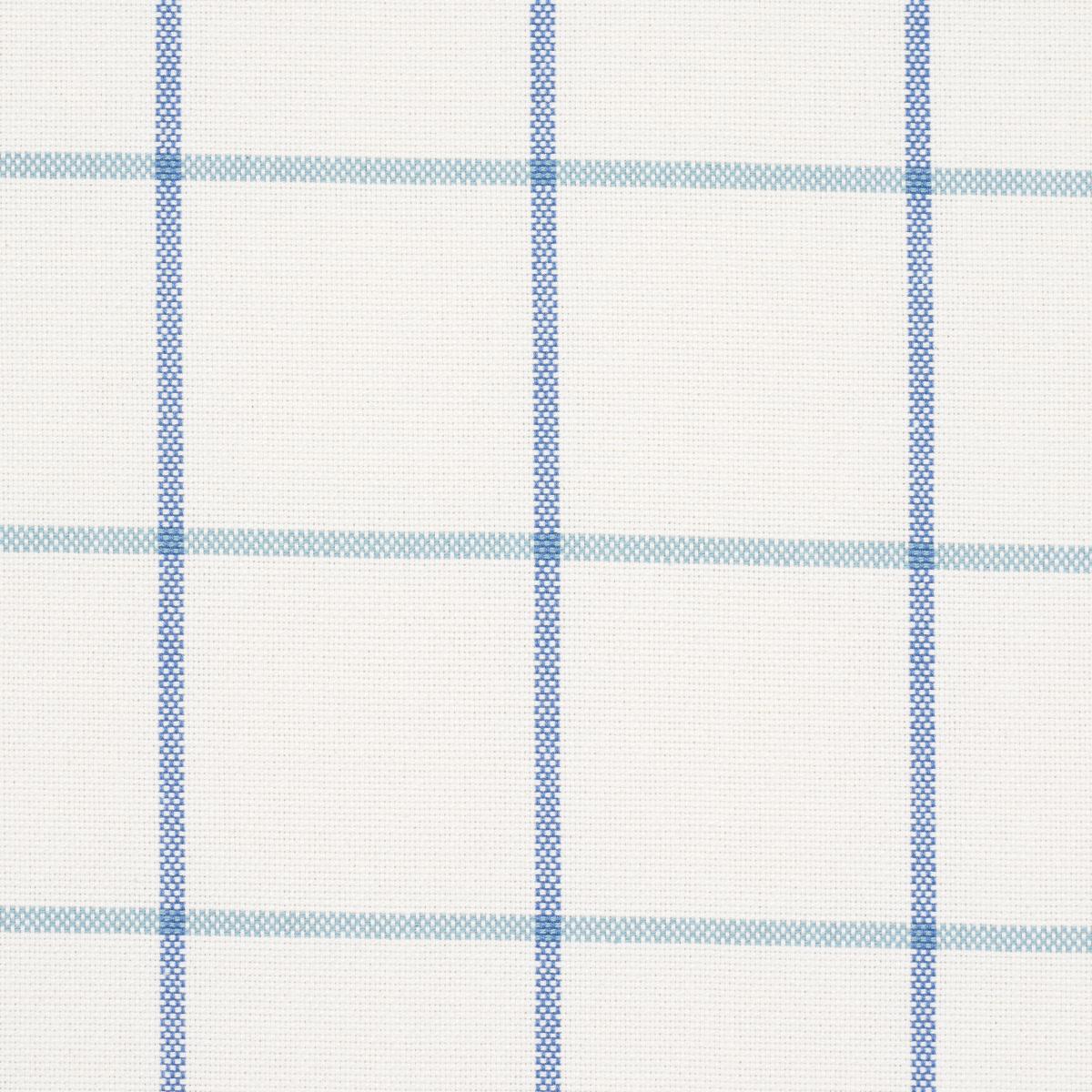 Frannie Windowpane - Cobalt Fabrics | Schumacher