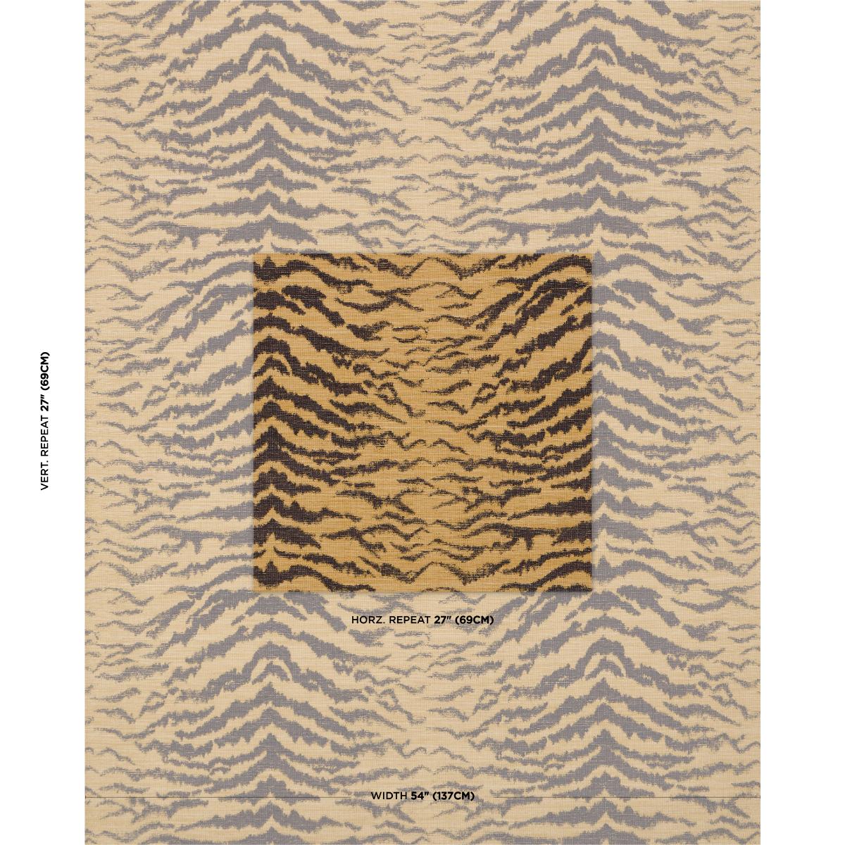 Shivalik Hills Tiger - Gold Fabrics | Schumacher