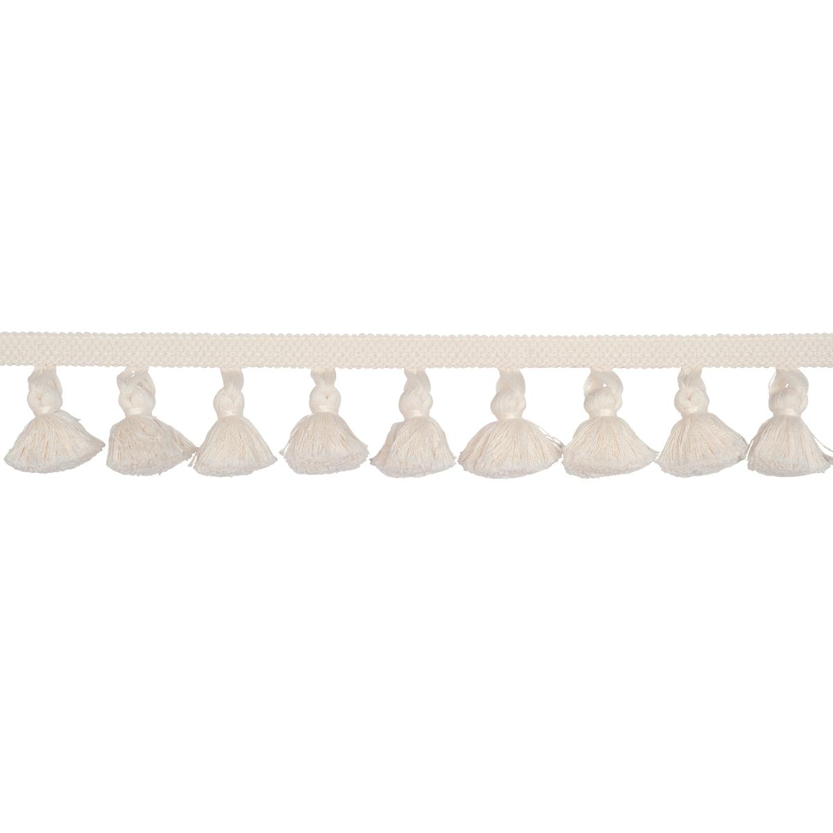 Cotton Tassel Fringe - Ivory Trims | Schumacher