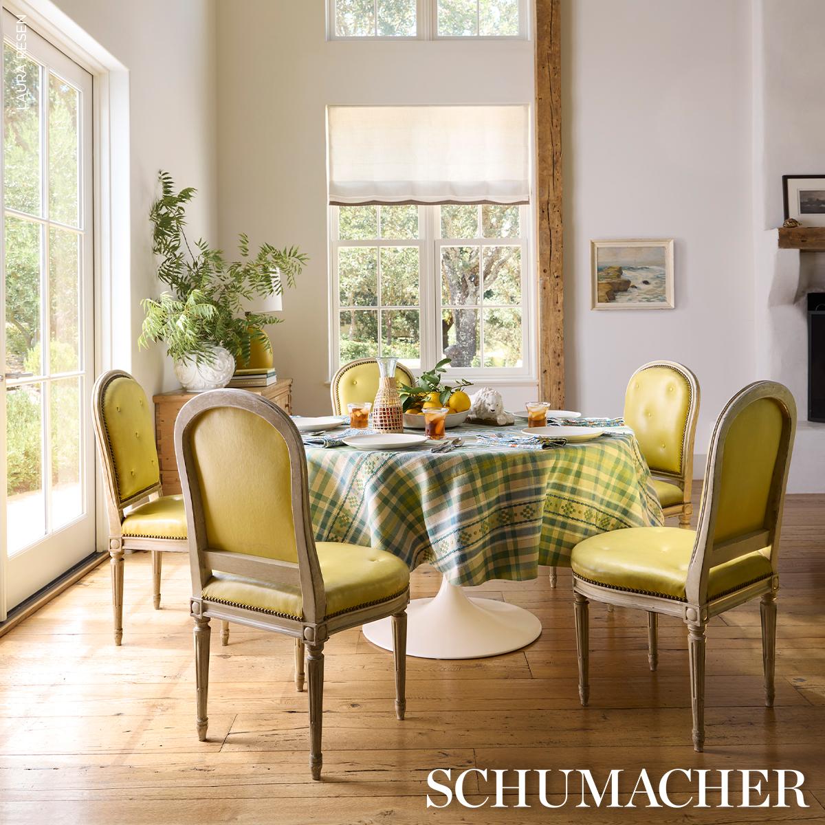Hutton Hand Woven Check - Leaf Fabrics | Schumacher