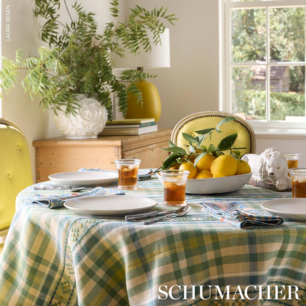 Hutton Hand Woven Check - Leaf Fabrics | Schumacher