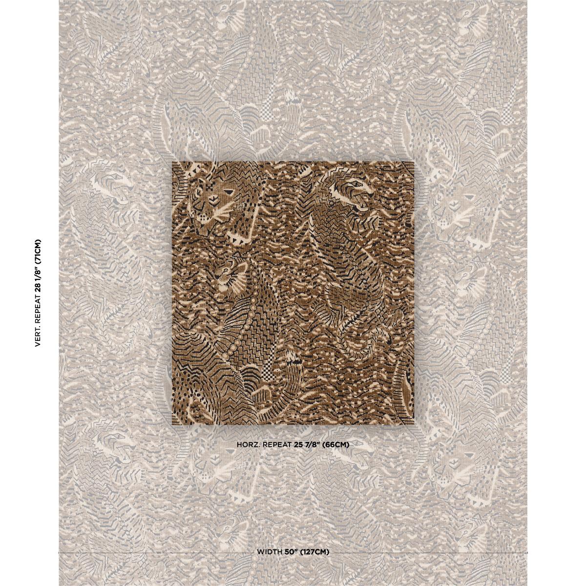 Tigress Velvet - Champagne Fabrics | Schumacher
