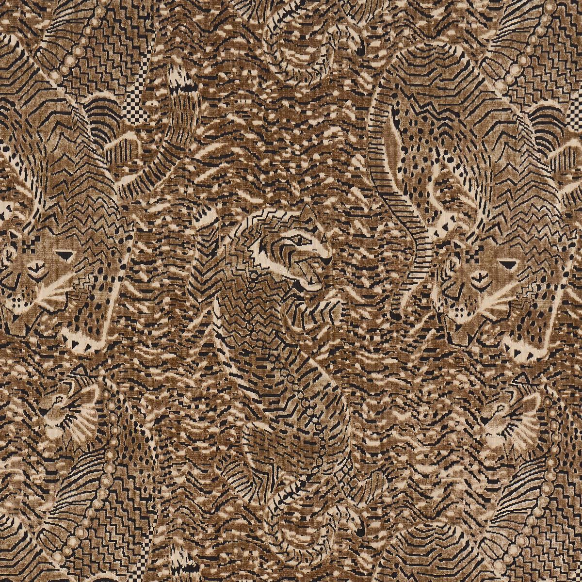 Tigress Velvet - Champagne Fabrics | Schumacher