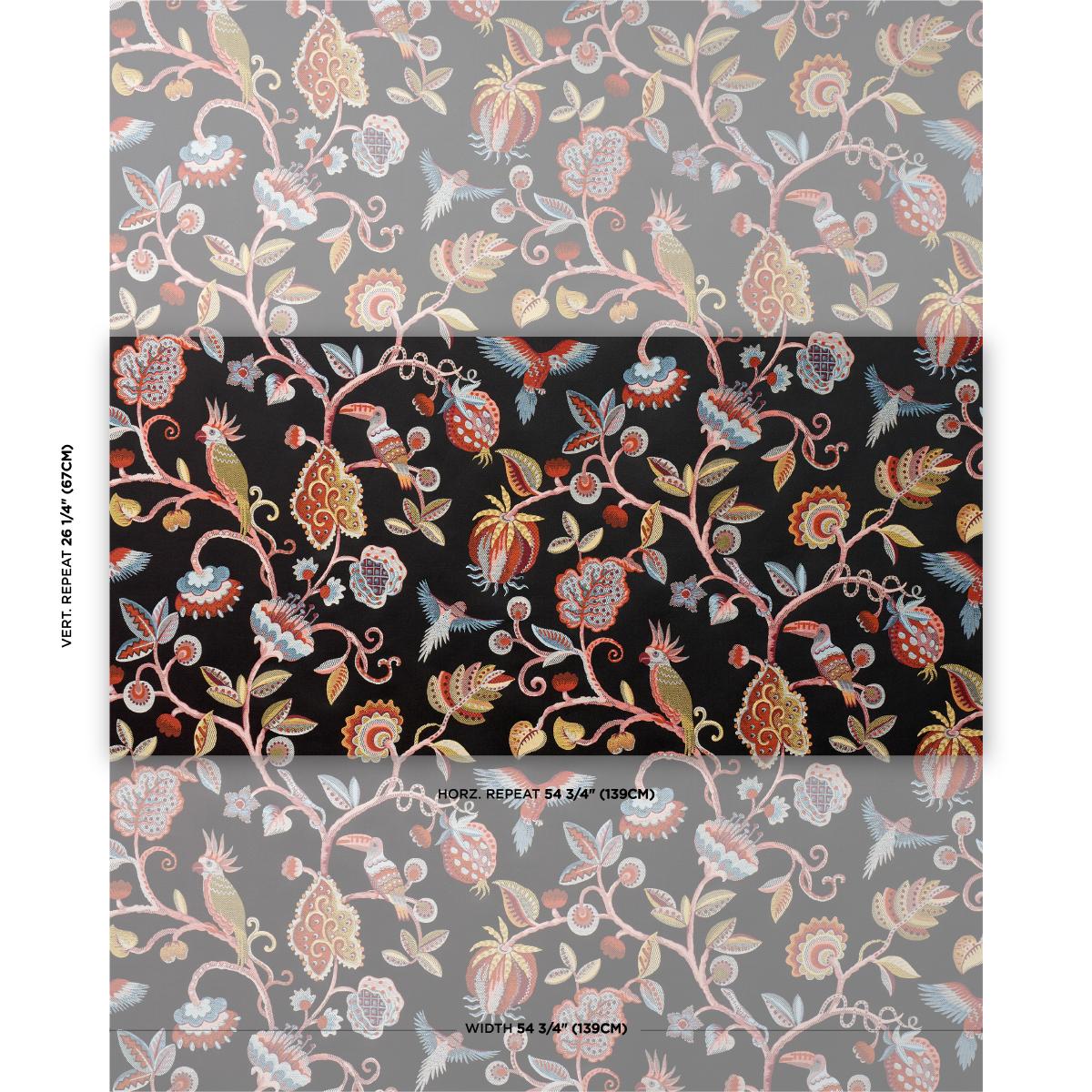 Birds Of Paradise Woven - Noir Fabrics | Schumacher