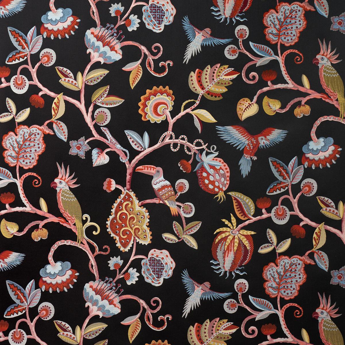 Birds Of Paradise Woven - Noir Fabrics | Schumacher