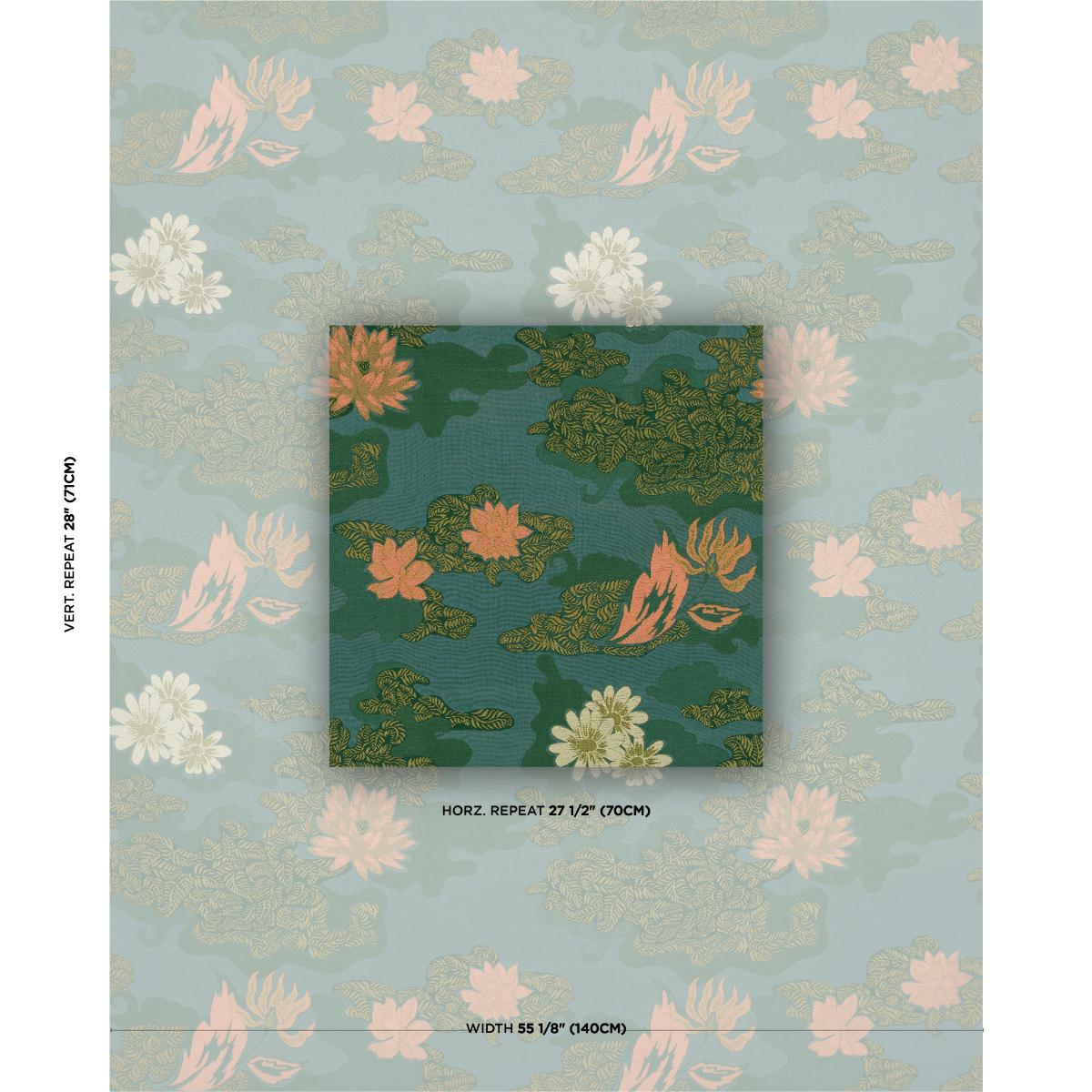 Lian Dream - Turquoise Fabrics | Schumacher