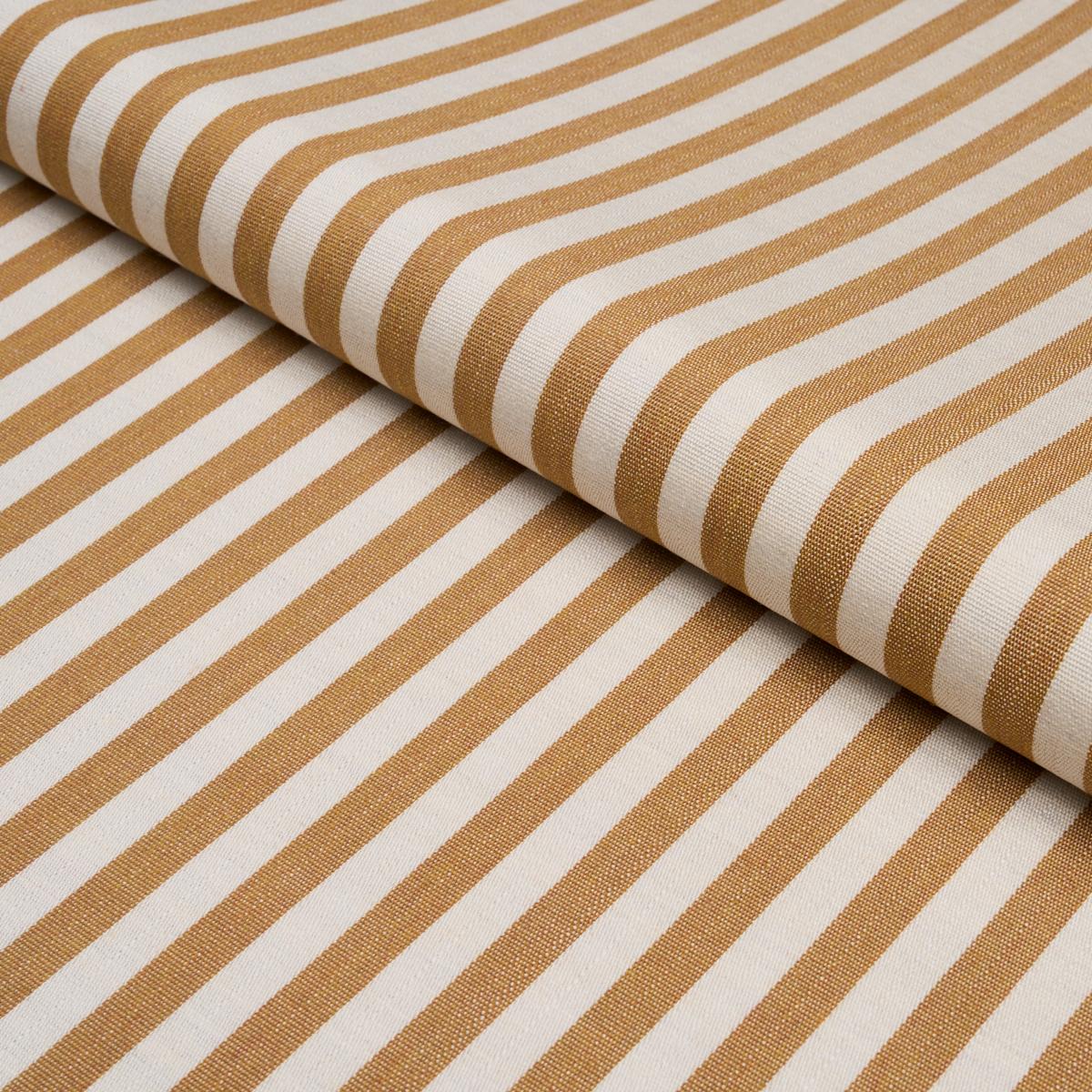 Hanson Indoor/Outdoor Stripe Narrow - Marigold Fabrics | Schumacher