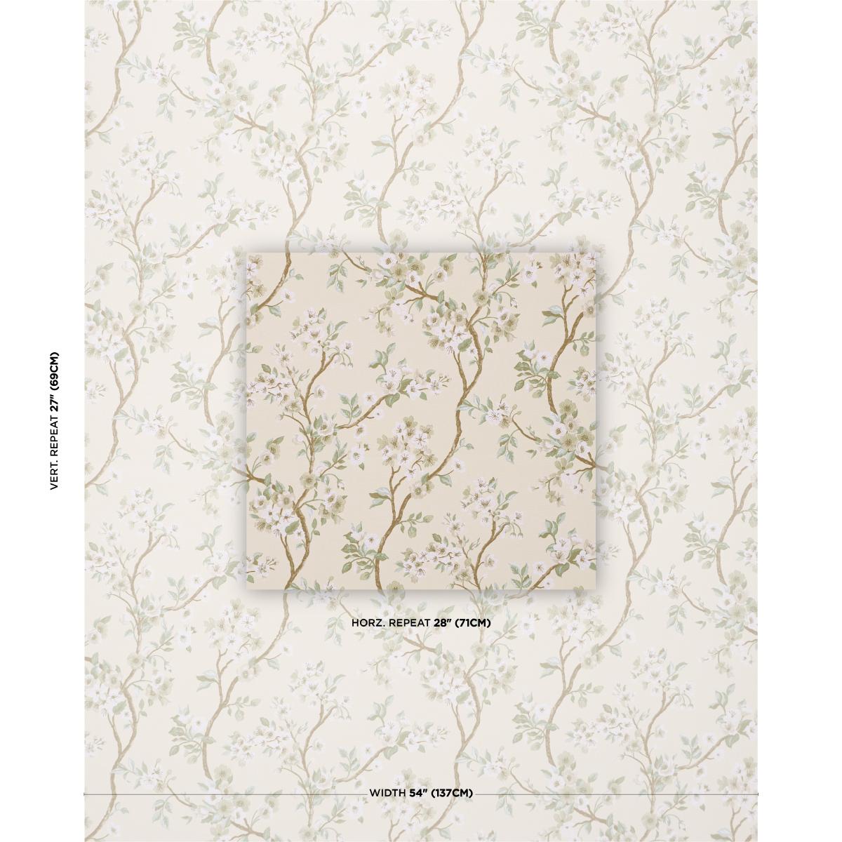 Cherry Blossom - Citron Fabrics | Schumacher