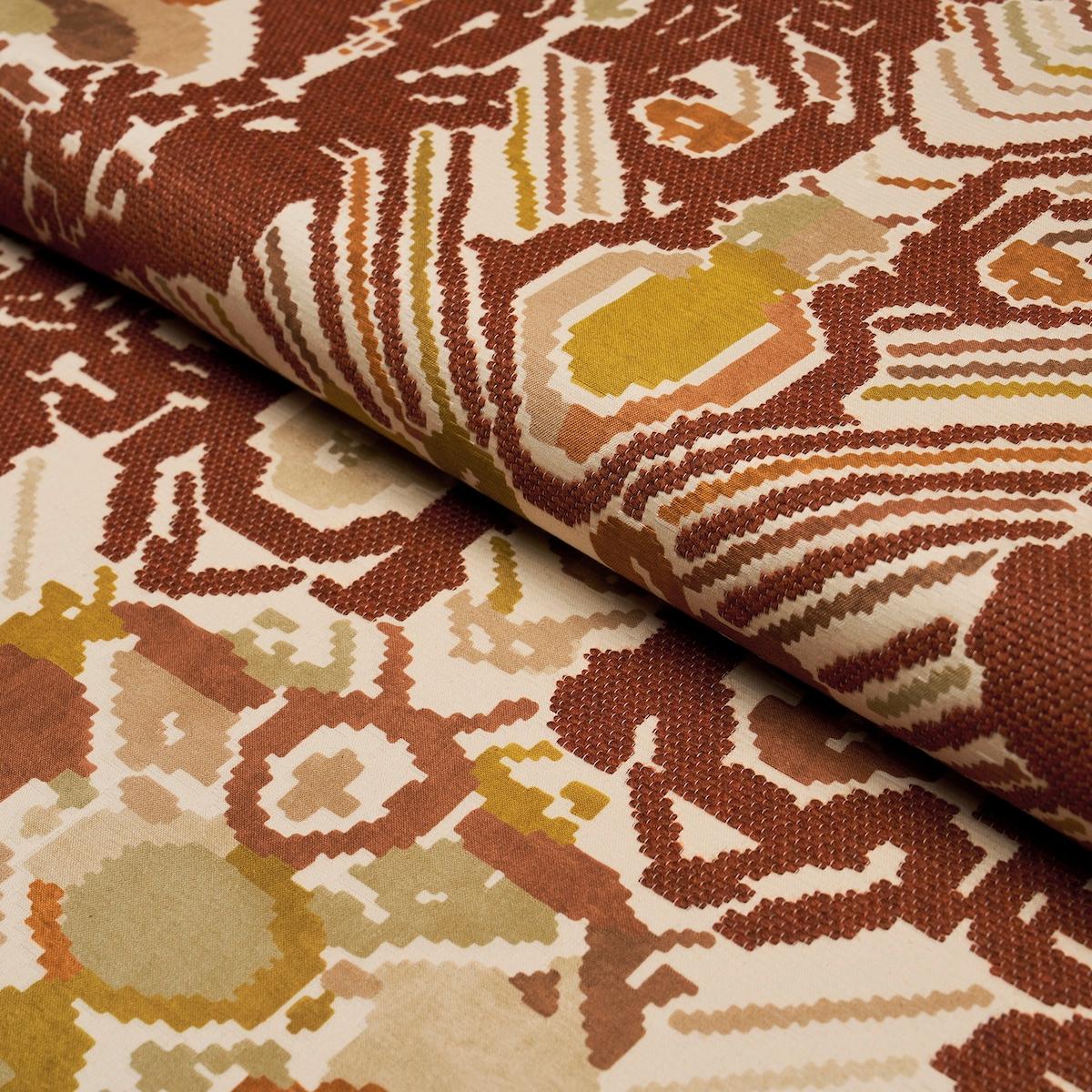 Reversible Digital Damask - Chartreuse Fabrics | Schumacher