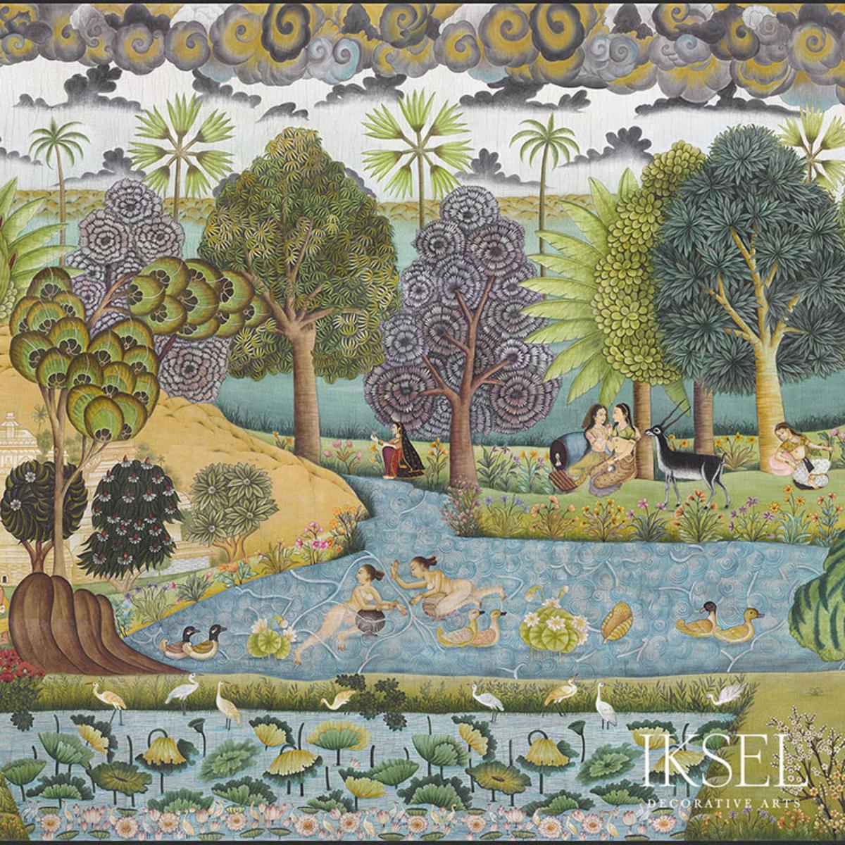 D-Rajput Fantasy - Gouache Wallpapers | Schumacher