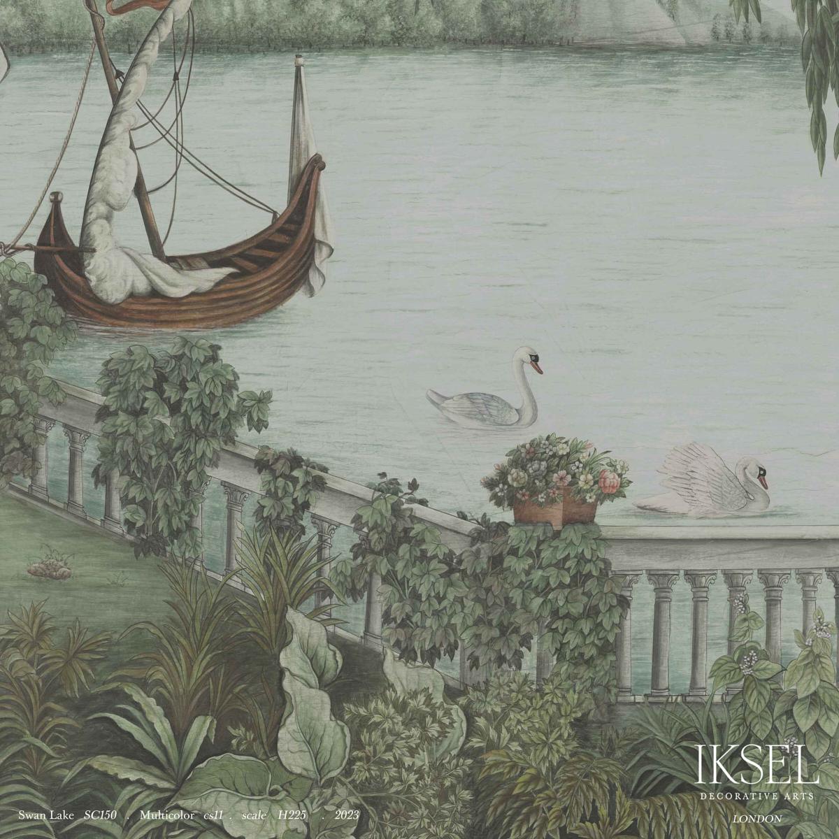 Swan Lake - Multicolor Wallpapers | Schumacher