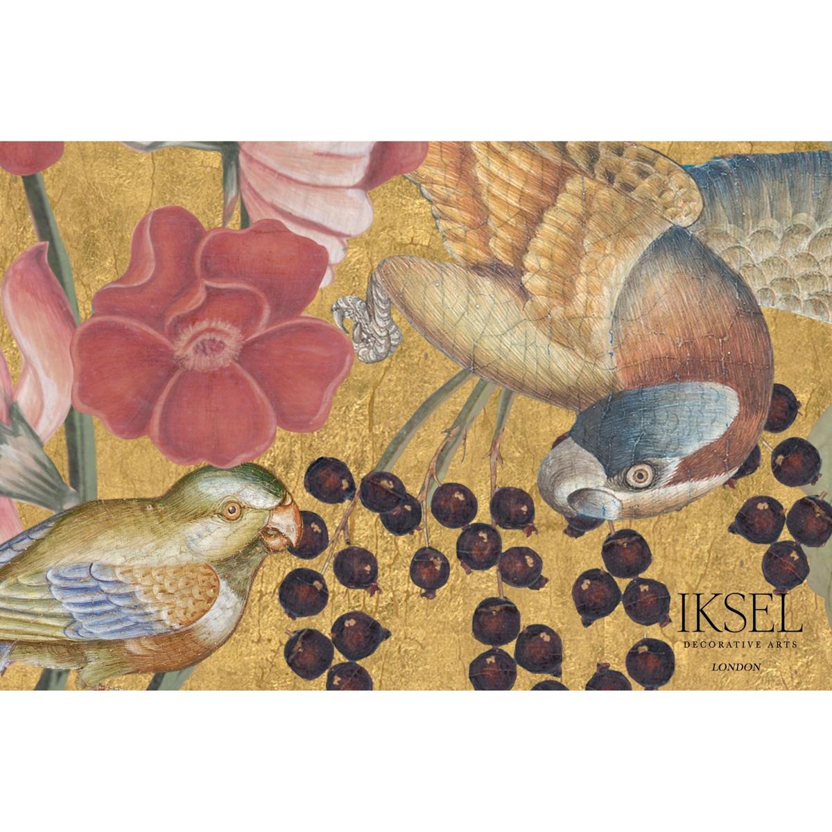 Blooming Fantasy - Crackled Gold Wallpapers | Schumacher