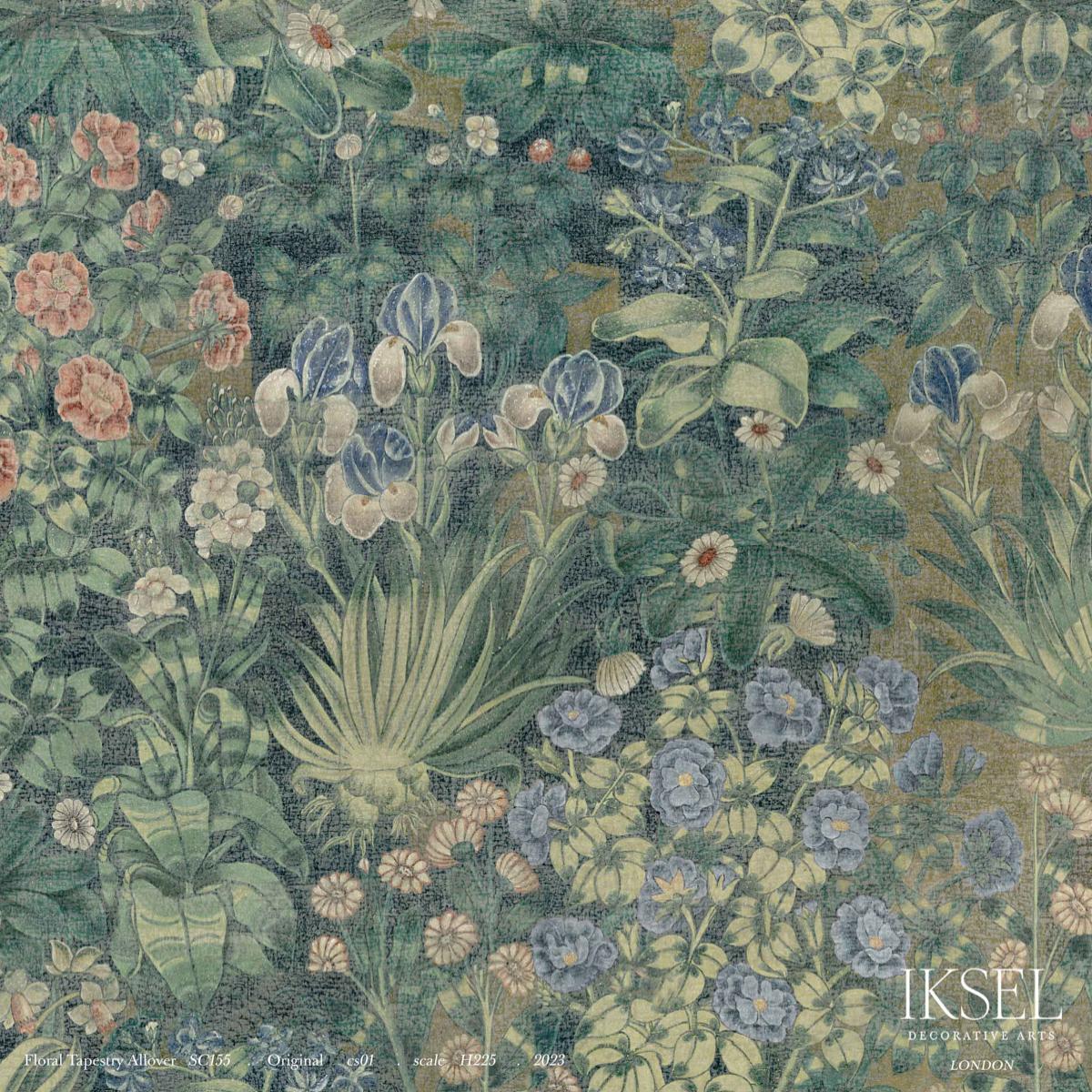 絵画 flk041125 Floral Tapestry Allover - Original Wallpapers | Schumacher