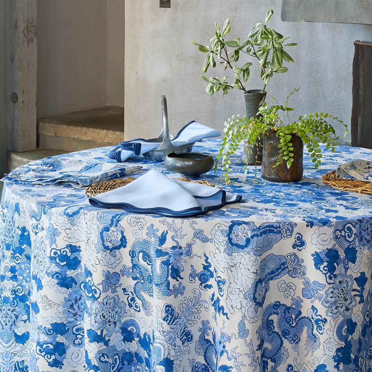 Magic Mountain Tablecloth - Porcelain Blue Pillows & Accessories