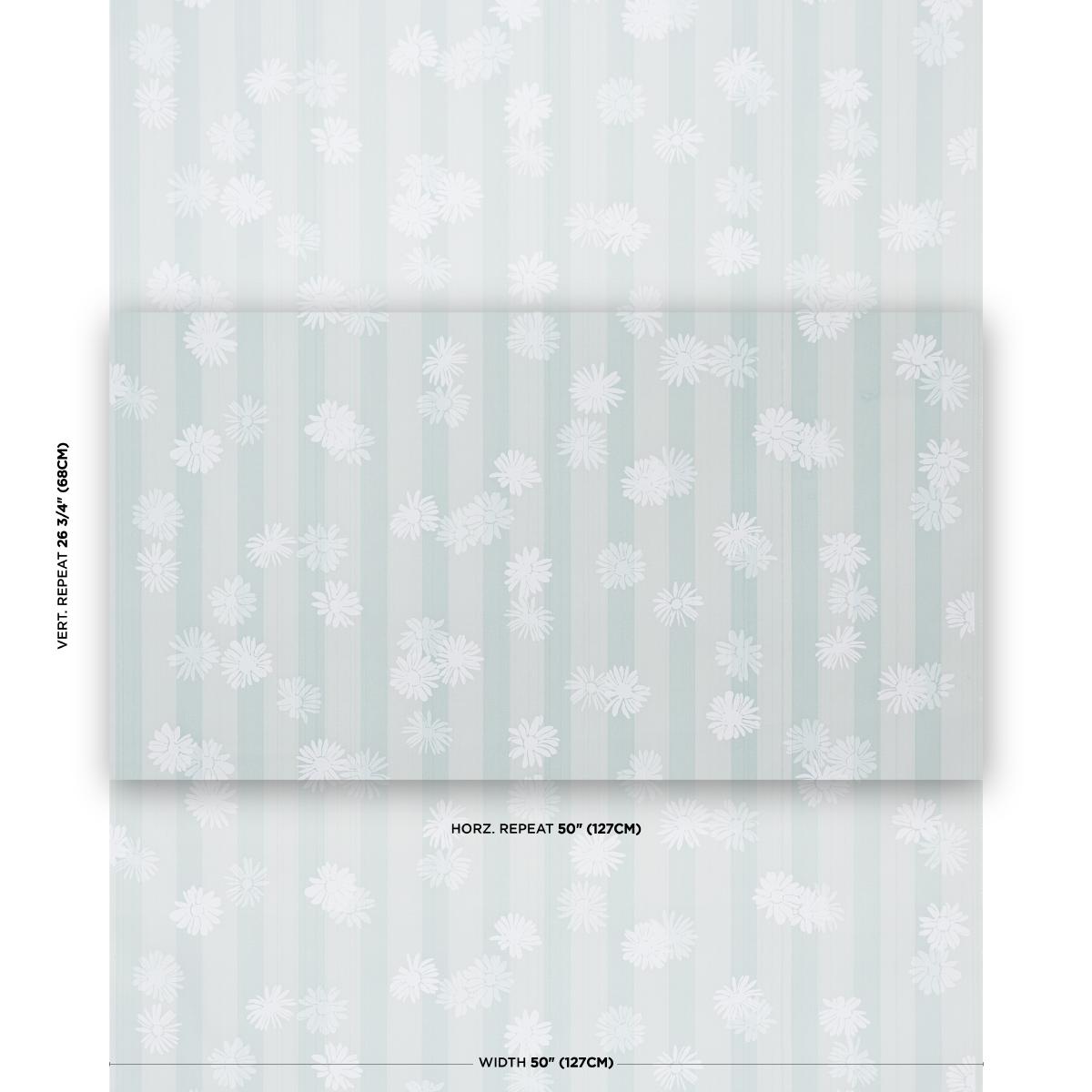 Jackie's Daisy - Harbor Haze Fabrics | Schumacher