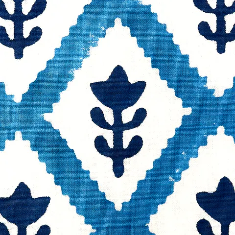 BUTI HAND BLOCK PRINT_ BLUE