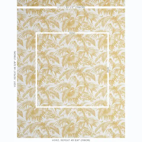 TOILE TROPIQUE_ GOLD