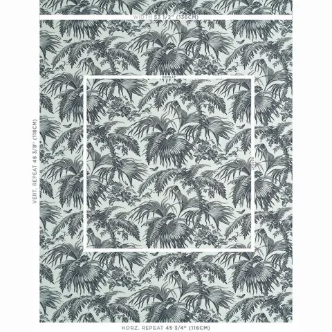 TOILE TROPIQUE_ BLACK