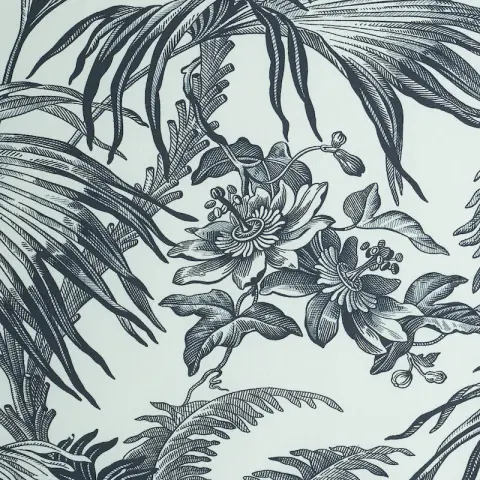 TOILE TROPIQUE_ BLACK