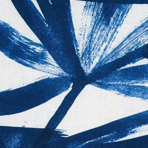 SUNLIT PALM LINEN_ BLUE