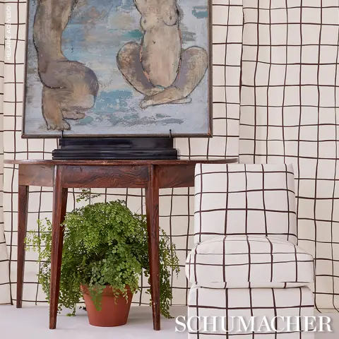 PAINTERLY WINDOWPANE_ BROWN