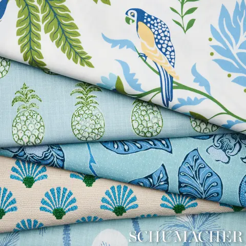 ISLAND PALM INDOOR/OUTDOOR_ BLUE & GREEN