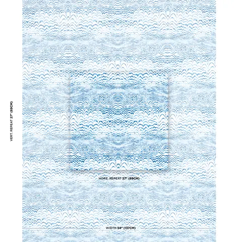 INK WAVE PRINT INDOOR/OUTDOOR_ INDIGO
