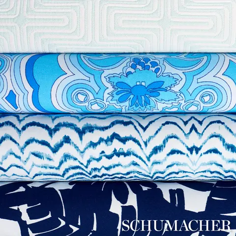 INK WAVE PRINT INDOOR/OUTDOOR_ INDIGO