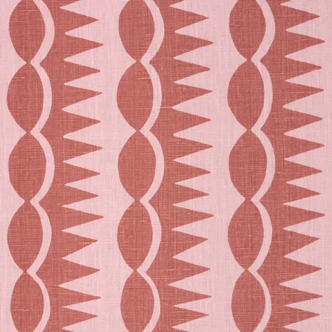 DAGGER STRIPE_ RED ON PINK