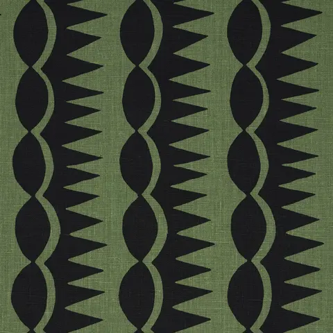 DAGGER STRIPE_ BLACK ON GREEN