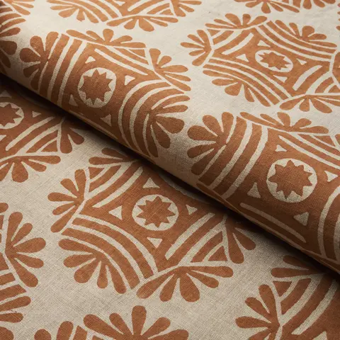 GILDED STAR BLOCK PRINT_ CINNAMON