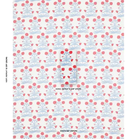 Mughal Hand Block Print_ CRIMSON SKY