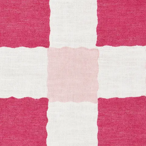 Chequer Hand Block Print_ PINKS