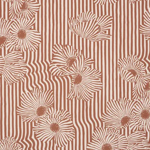 ◆バウマン◆baumann◆バーチカル◆W180×230◆O-2605BL1◆ Chaney Floral - Terracotta Fabrics | Schumacher