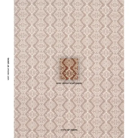 BERKELEY HAND PRINTED SILK_ CHESTNUT