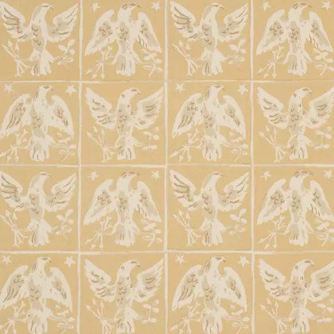 BARTON'S EAGLE HAND PRINT_ YELLOW
