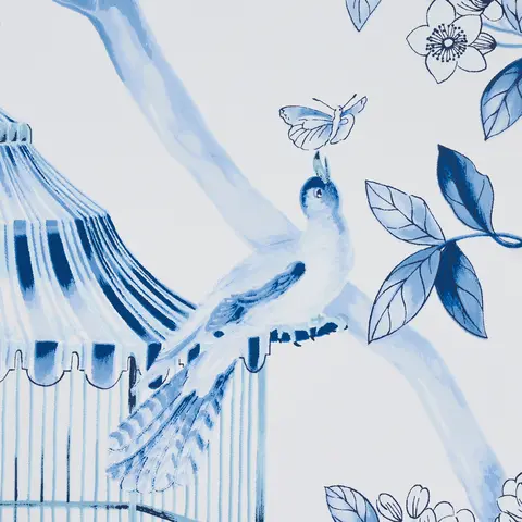 OISEAUX ET FLEURS_ PORCELAIN