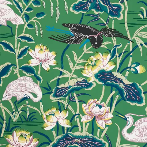 Lotus Garden Wallpapers - Jade